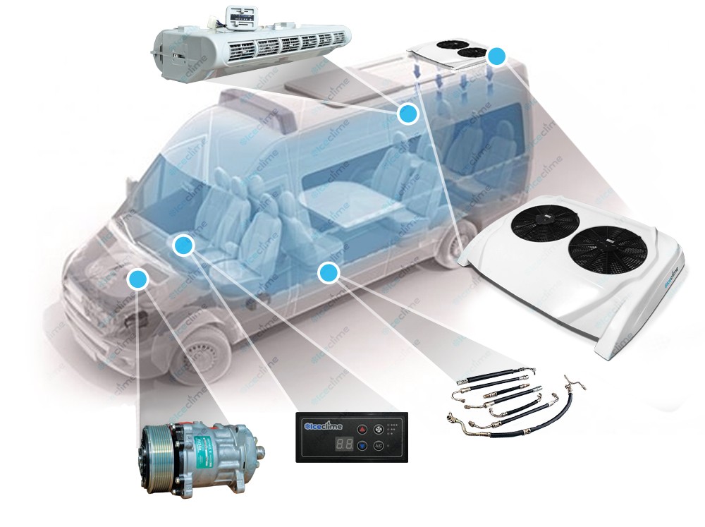 Set de aer condiționat cu sistem split 12 KW (fără elemente de fixare)